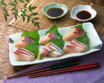 日本料理生鱼片高清摄影