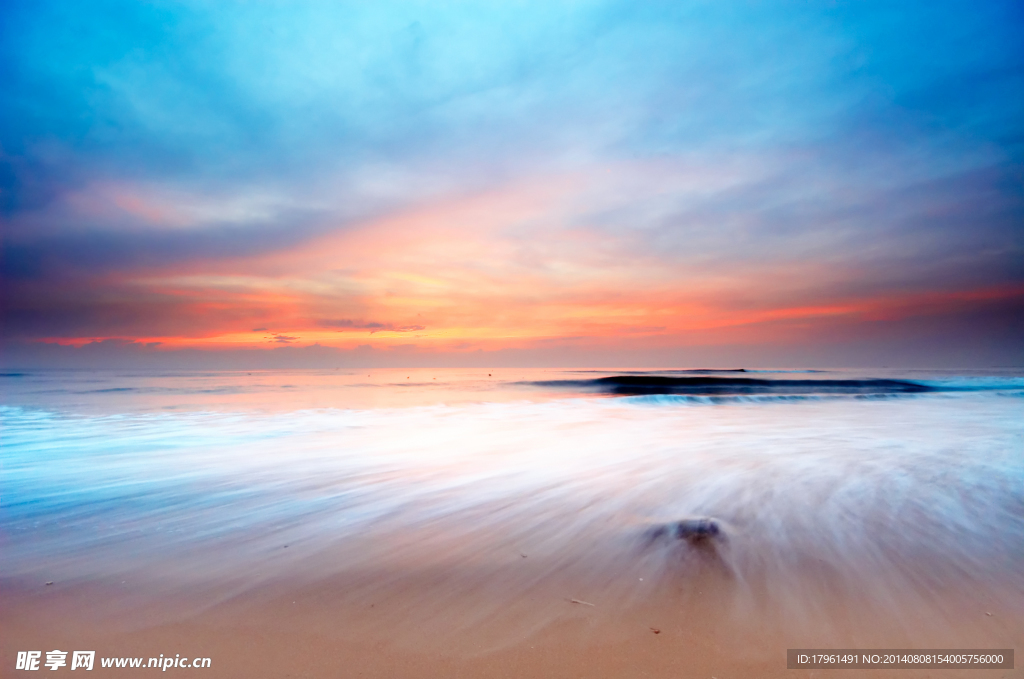 夕阳大海