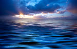 夕阳大海