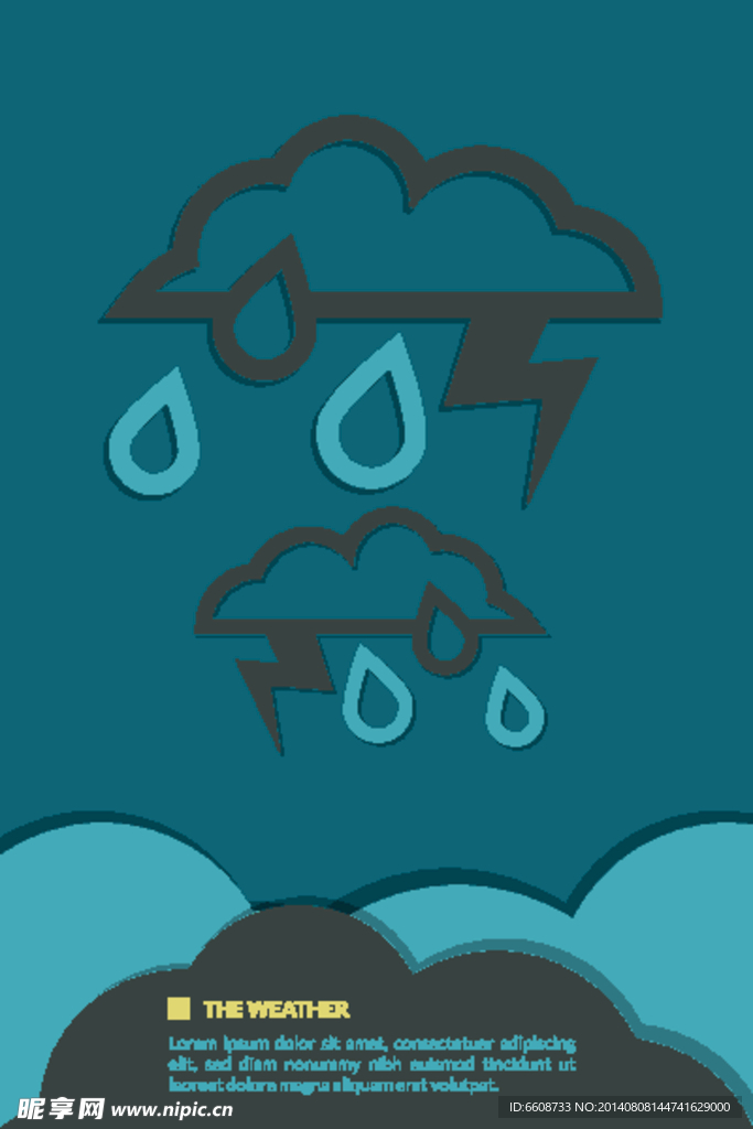 天气海报广告