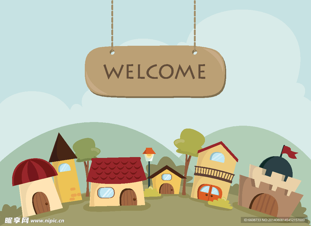 欢迎 店招 welcome