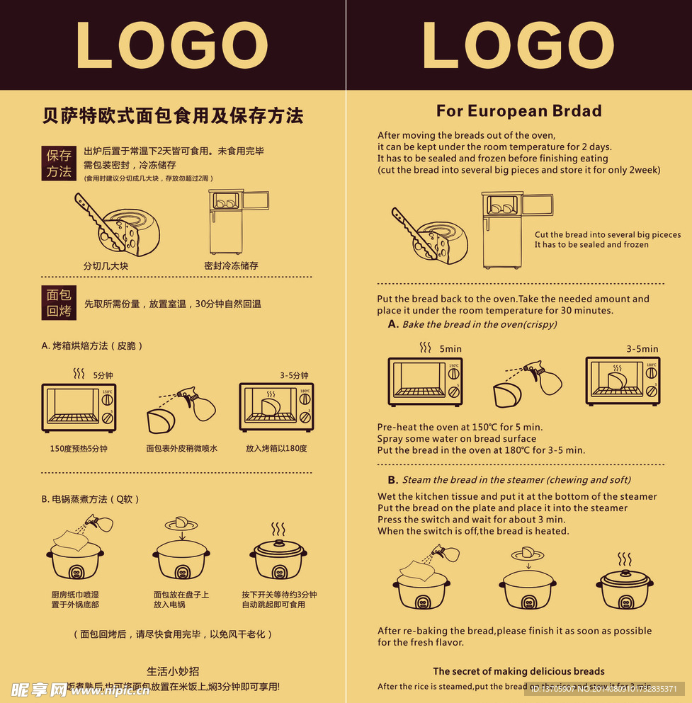 欧包的保存 食用方法