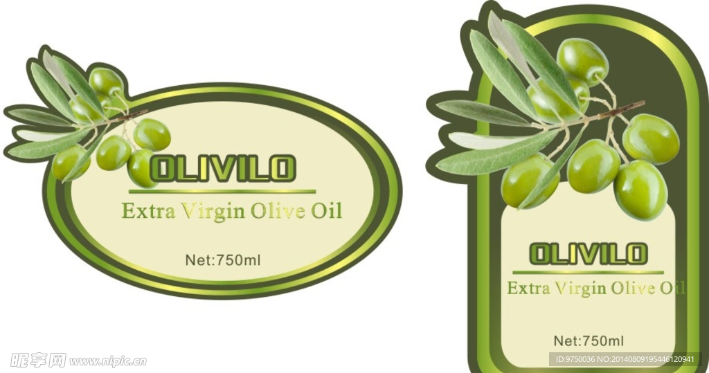橄榄油标贴