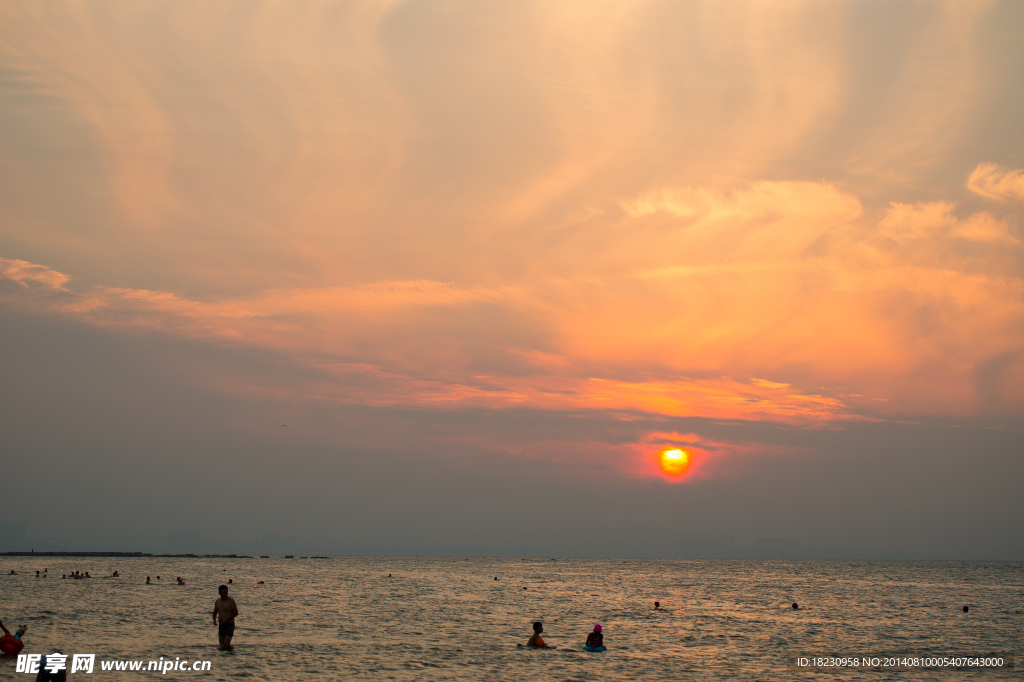 夕阳日落