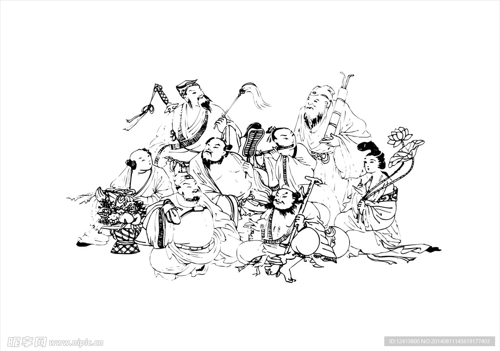 八仙图