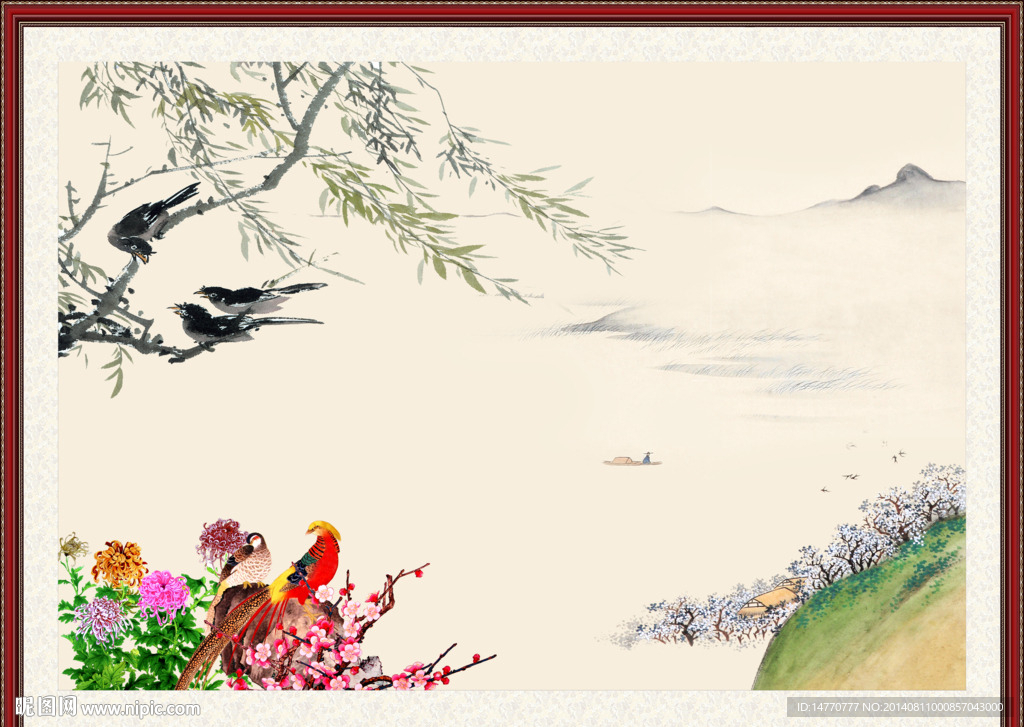 花鸟国画图