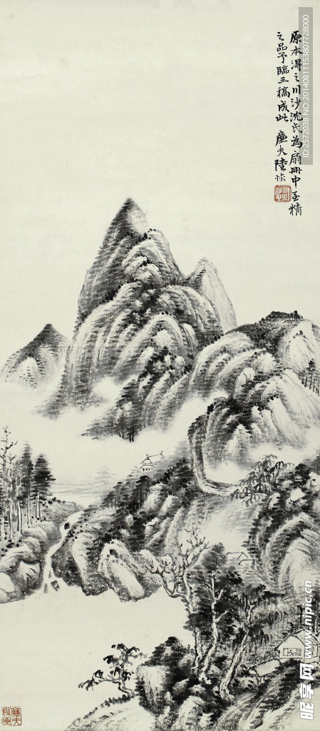 墨笔山水