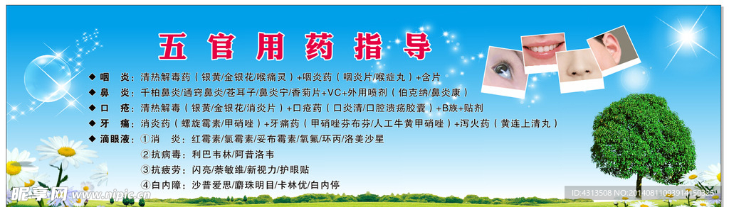 五官用药指导