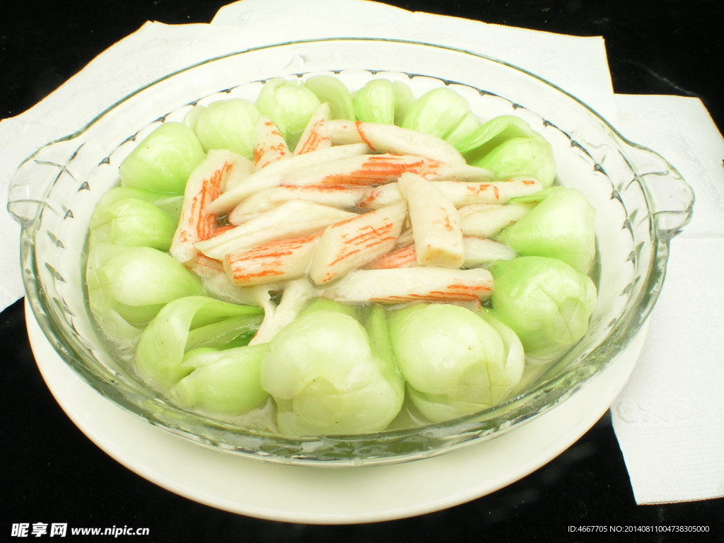 蟹柳扒菜心