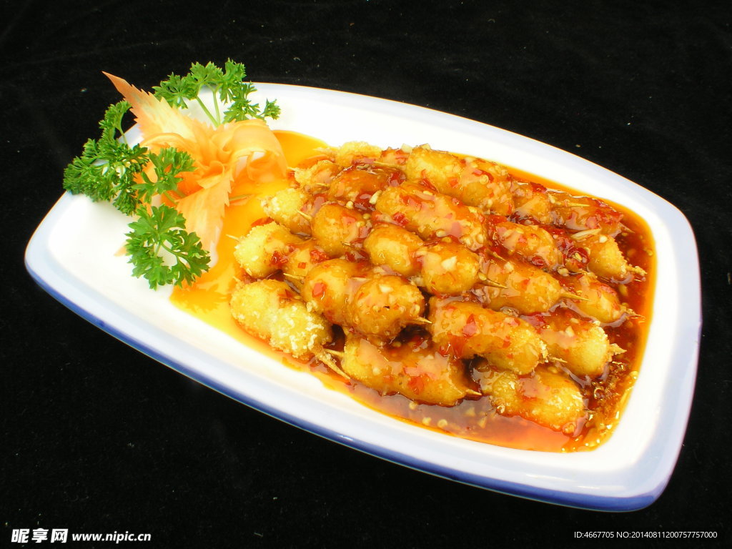 鱼香鲜贝串