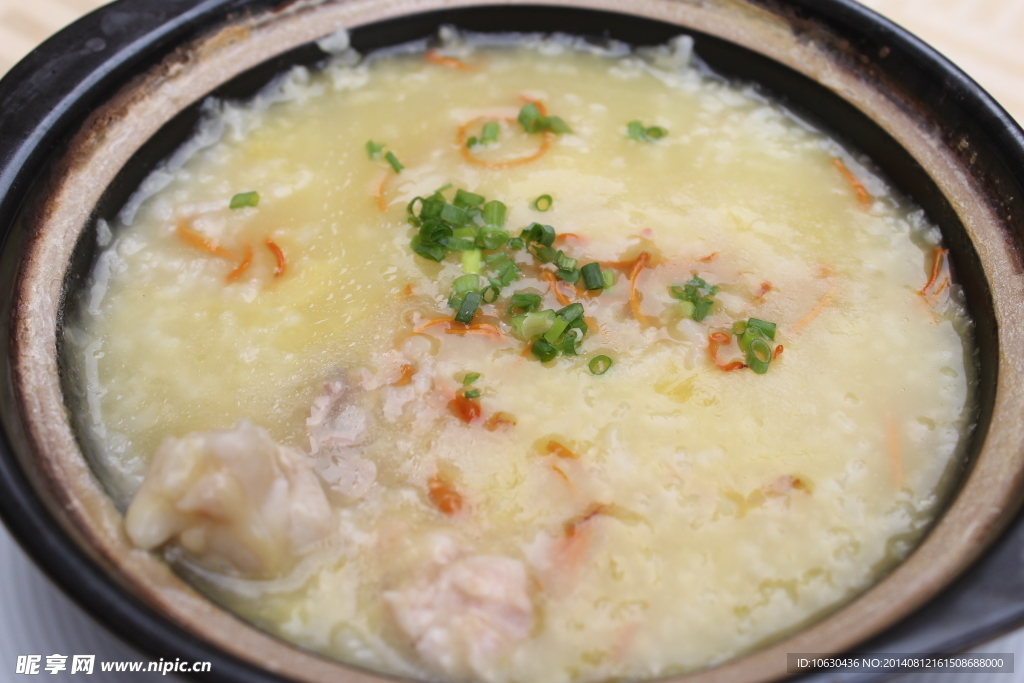 虫草滑鸡粥