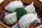 韭菜饺拼香茜饺