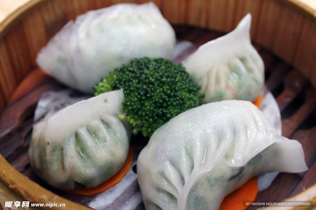 韭菜饺拼香茜饺