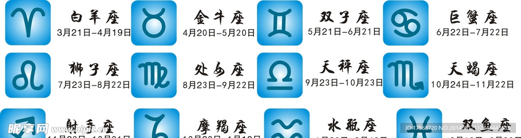 十二星座 符号