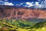 沙漠雪山