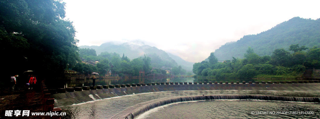 柳江古镇 烟雨柳江 柳