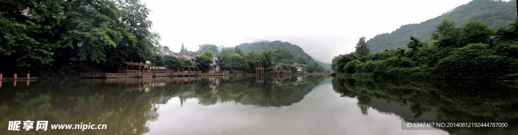 柳江古镇 烟雨柳江