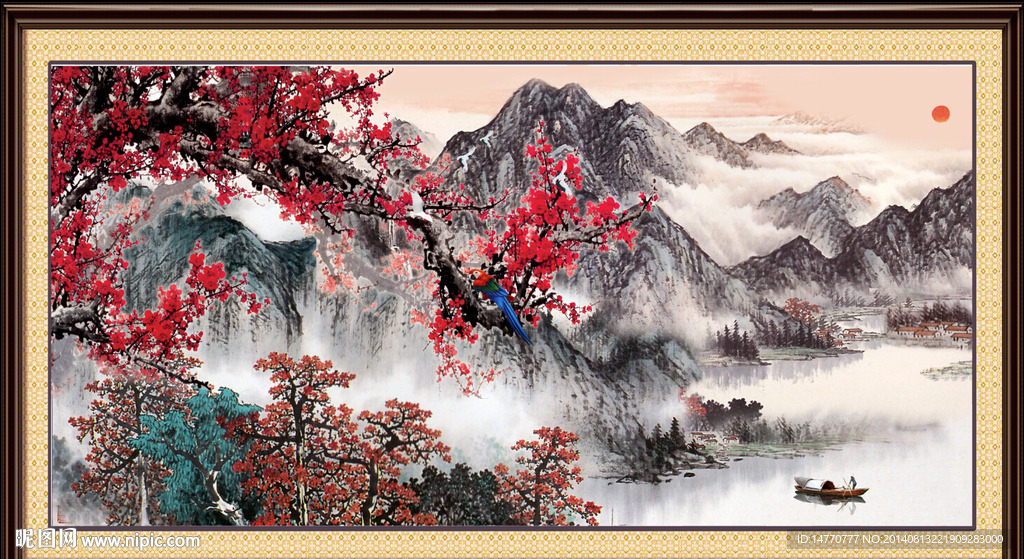 国画图 梅花