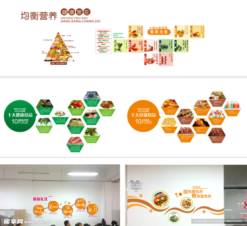 食堂墙面设计