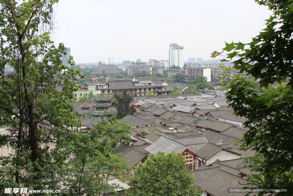 鸟瞰都江堰