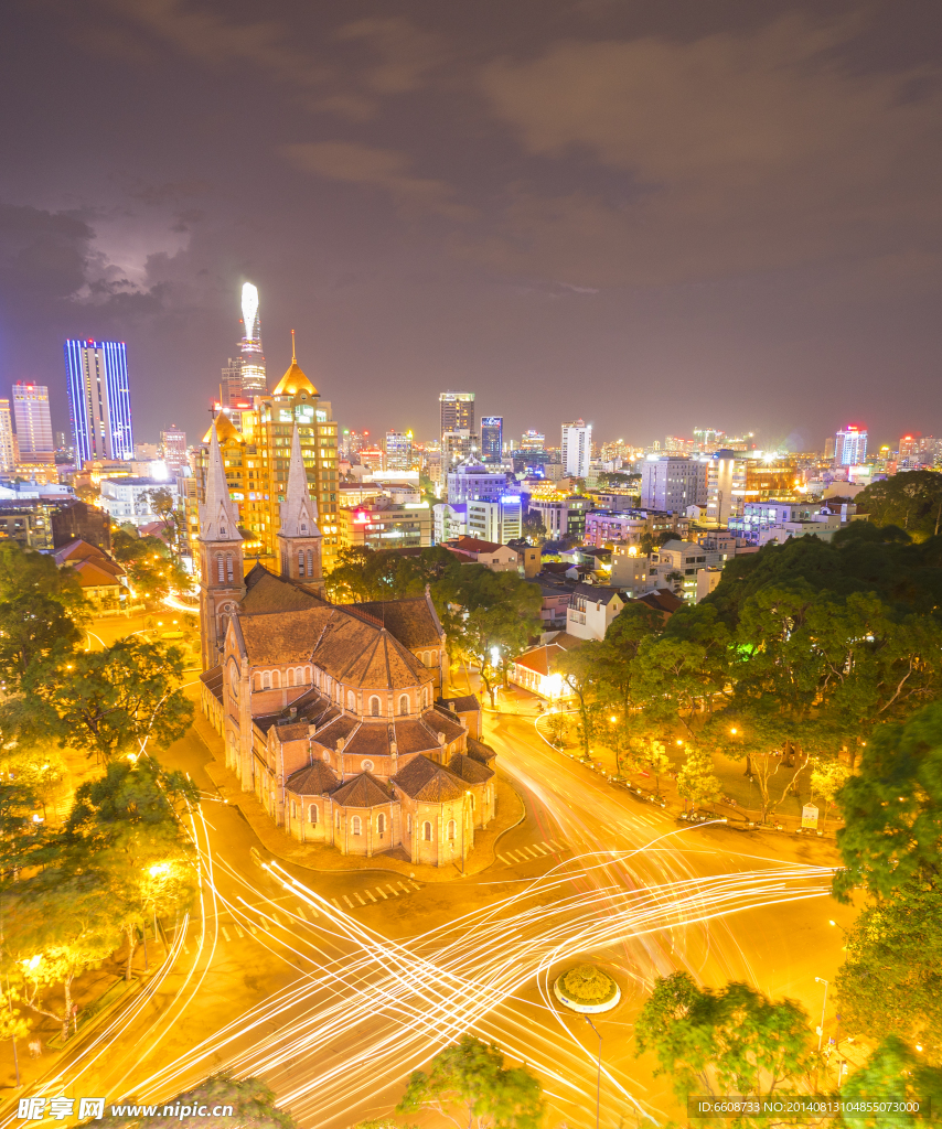 城市建筑夜景风光