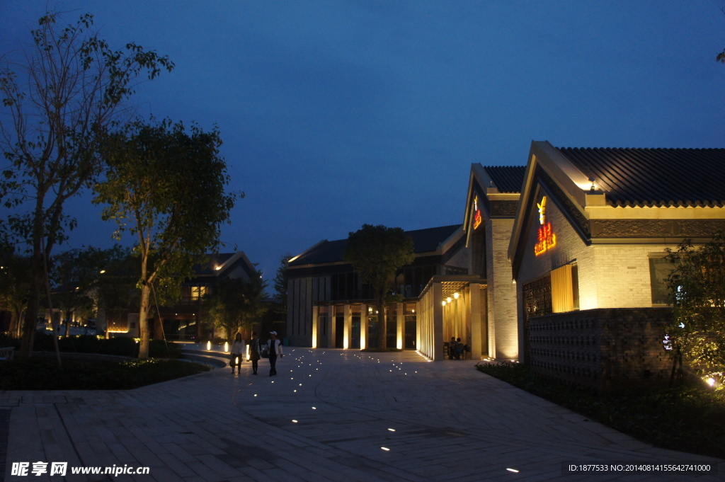 漂亮的欢乐海岸夜景