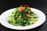小青菜炒面筋