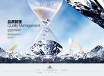 钻石品质企业宣传海报