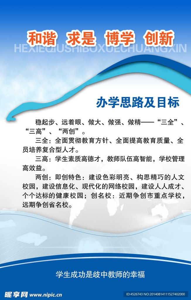 办学教育展板