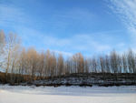 冬日的蓝天