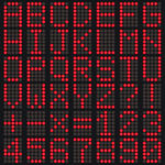 LED灯字母