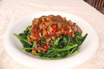 肉丁菠菜