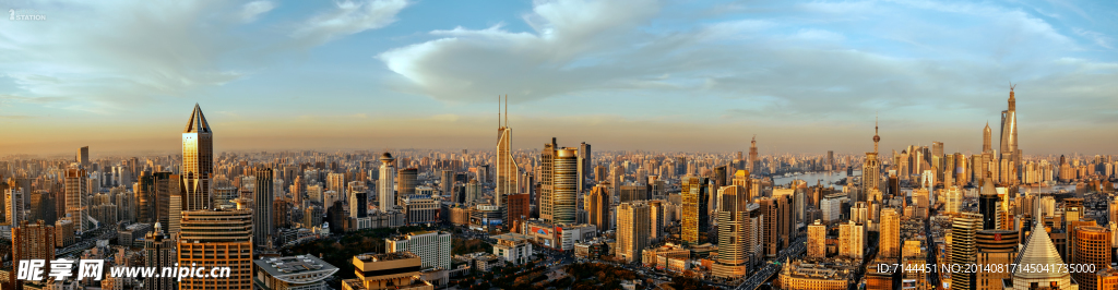 上海全景图城市广角巨