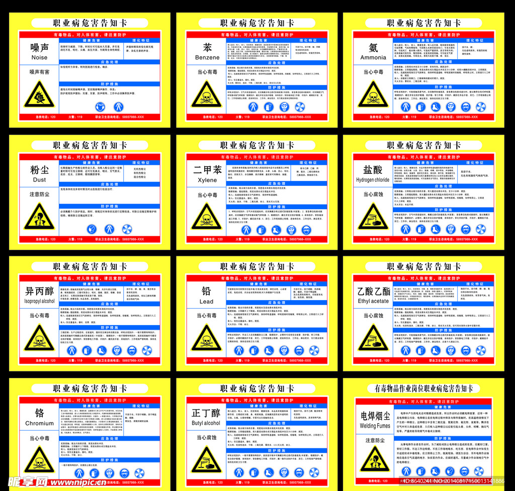 职业病危害告知卡