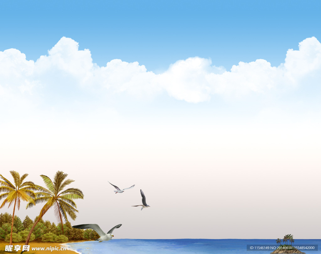海景椰子树