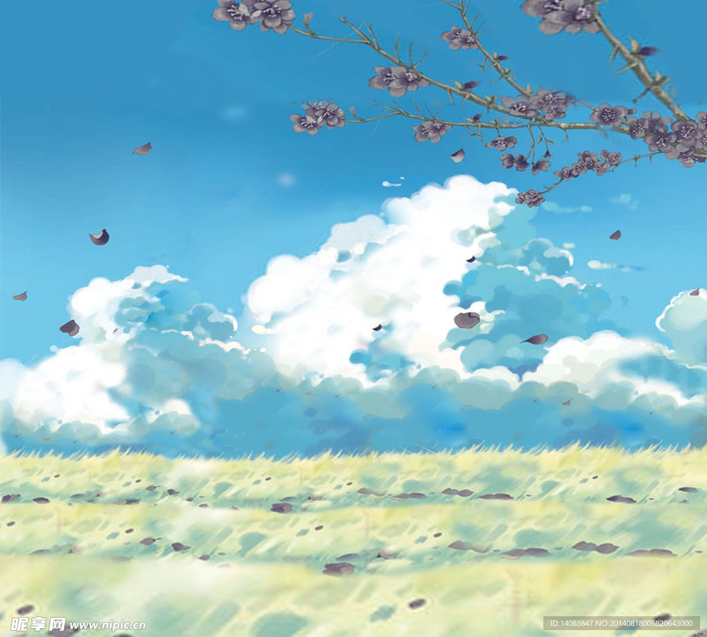 自然风光绘画