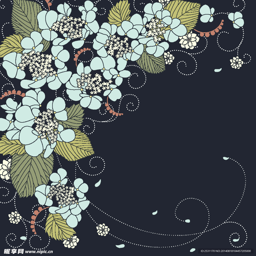手绘花卉