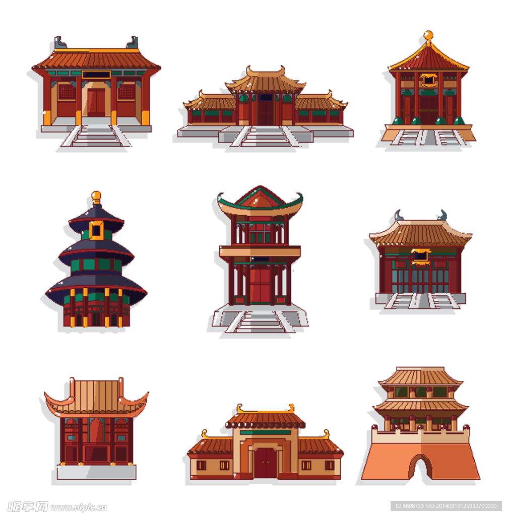 中国古建筑 中国风