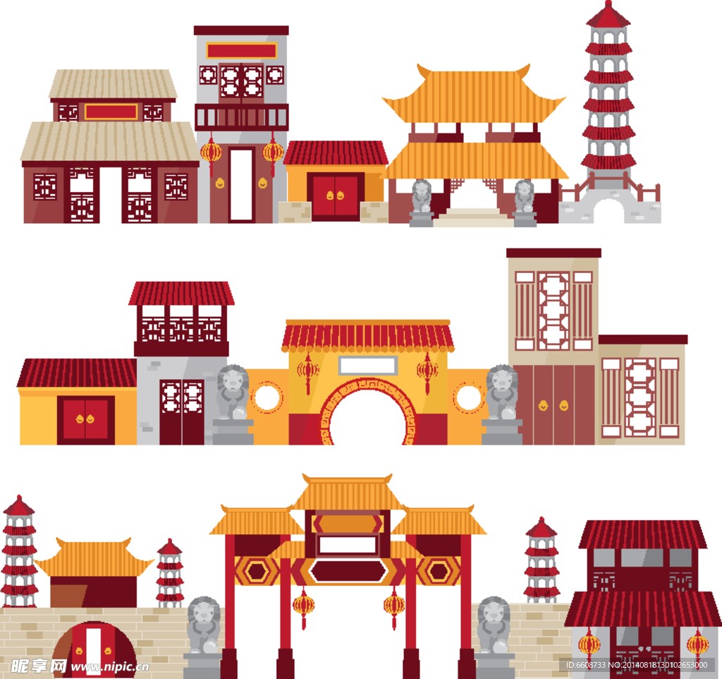 中国古建筑 中国风