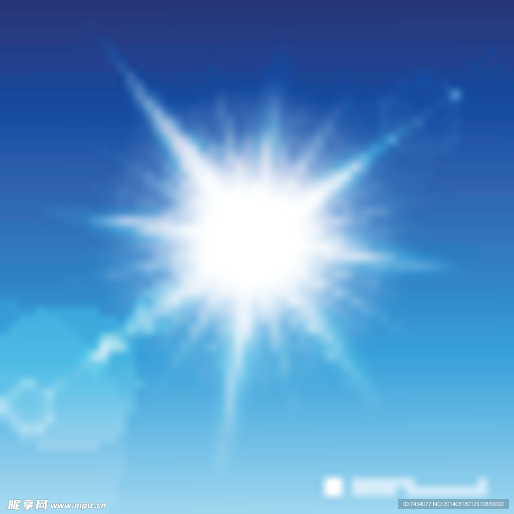 矢量光晕光线
