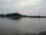 白洋淀的夕阳