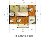 一套二层户型平面图
