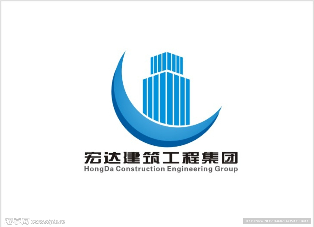 宏达建筑LOGO