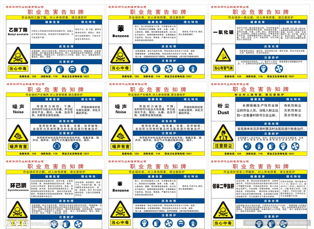 职业危害告知卡