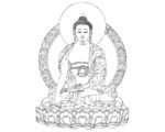 手绘敦煌佛教佛像菩萨