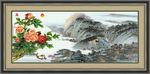天香国色山水画