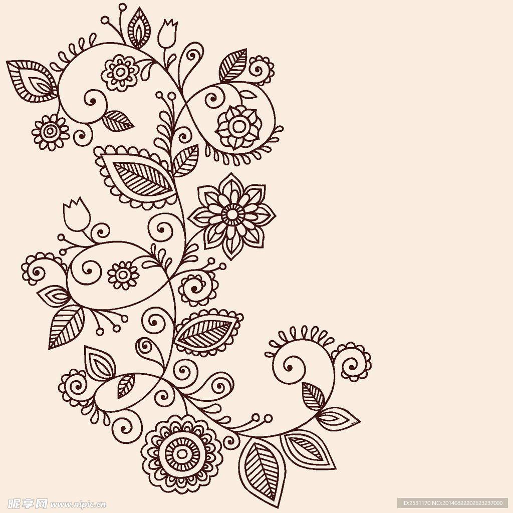 欧式花纹