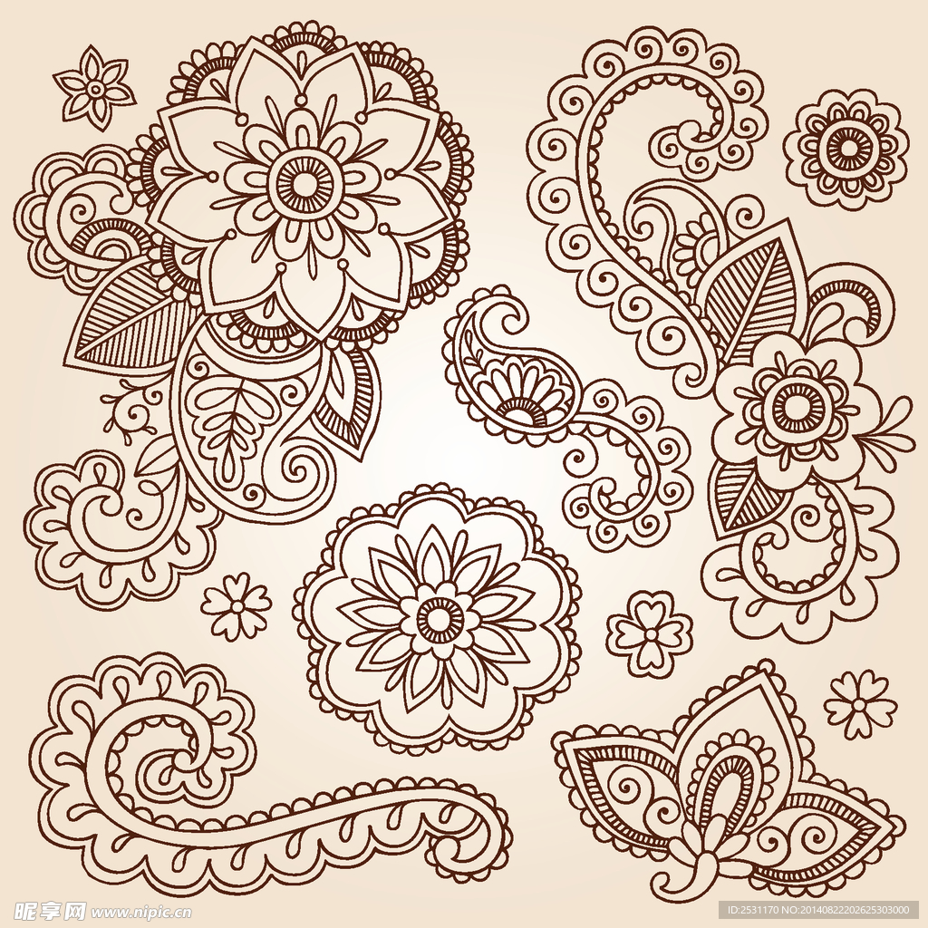 欧式花纹