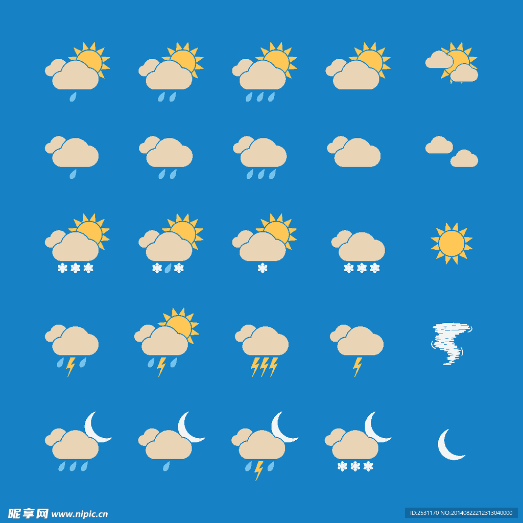 天气预报图标