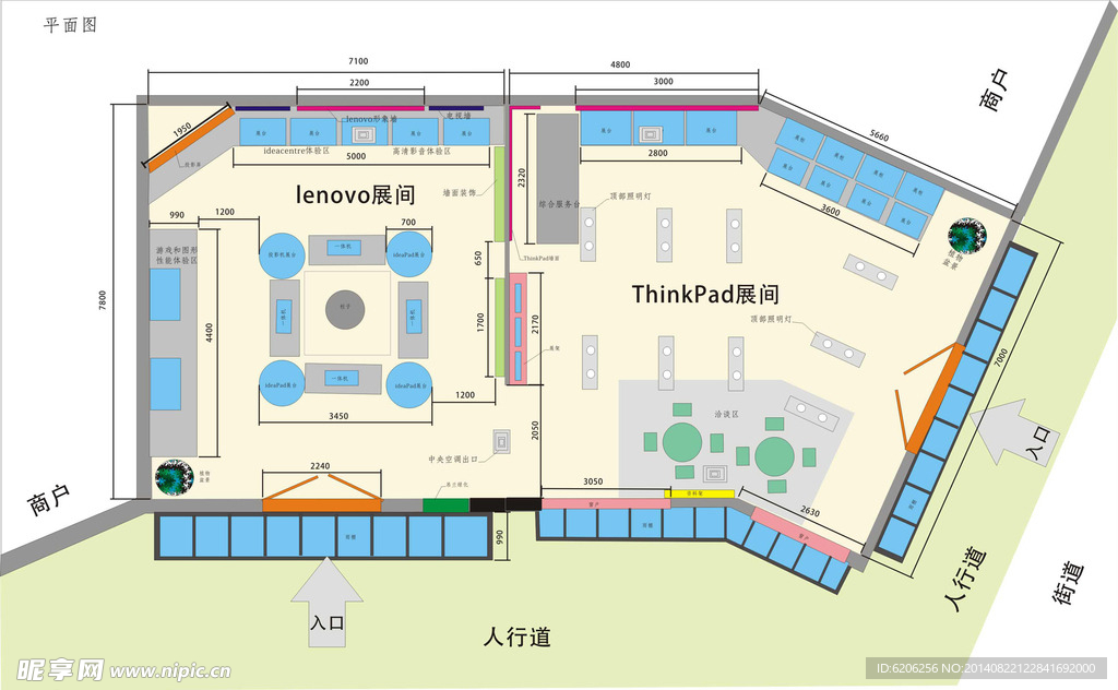 展示设计 平面图